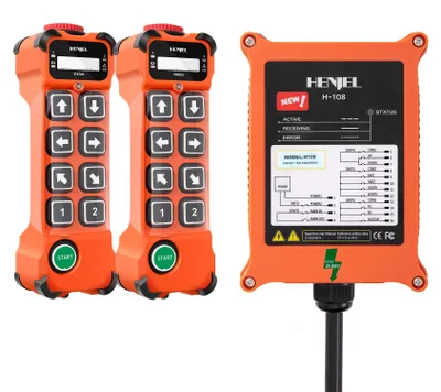 Drahtlose Kranfernbedienung 8-Kanal, 110-460V AC/DC, IP65