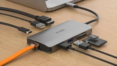 Immagine prodotto di D-Link DUB-M810 Hub USB-C a 8 porte USB 3.0 HDMI, Ethernet, lettore di schede, alimentazione