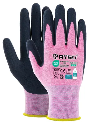 Produktbild von KAYGO Arbeitshandschuhe für Damen Latex Beschichtete Atmungsaktiv, KGE19LF