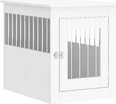 Obrázok produktu pre vidaXL Klietka pre psa v štýle nábytku biela 55x75x65 cm materiál na báze dreva