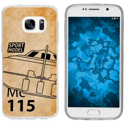Produktbild von PhoneNatic Case kompatibel mit Samsung Galaxy S7 Silikon-Hülle Space U.F.O. M1