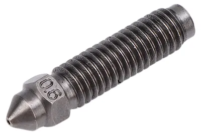 Obrázok produktu pre 2 ks náhradných trysiek pre 3D tlačiarne s priemerom 0,6 mm pre 3D tlačiareň Elegoo Centauri Carbon – tryska extrudéra z tvrdenej ocele s rozmermi M6x25 mm