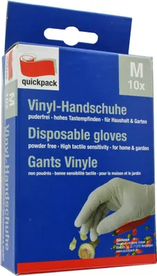 Produktbild von 5x 10st. Vinyl Einweghandschuhe puderfrei hohes Tastempfindlichen Größe M