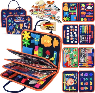 Produktbild von Montessori Busy Board Spielzeug 1-3 Jahre Lernspiel Geschenk.