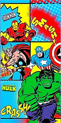 Produktbild von Avengers Badetuch Strandtuch XXL 70 x 140 cm aus Baumwolle