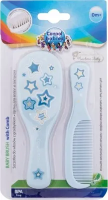 Produktbild von Canpol Haarbrste + Haarkamm Neugeborenes Baby, blau