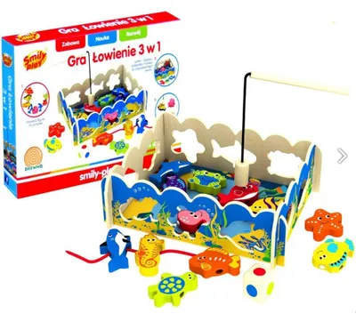 Produktbild von Smily Play Angelspiel 3-in-1 - (Spielzeug, Holzspielzeug)