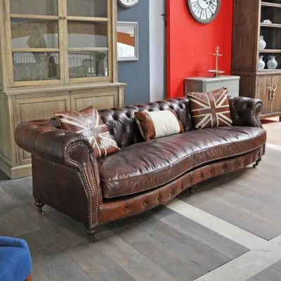 Immagine prodotto di Divano grande XXL Divano Chesterfield 245cm divani imbottiti 4 posti in Similcuoio #309