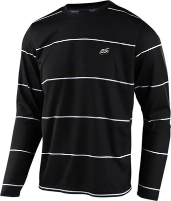 Produktbild von Troy Lee Designs Flowline Stacked Fahrrad Jersey Farbe: Schwarz, Grösse: XL
