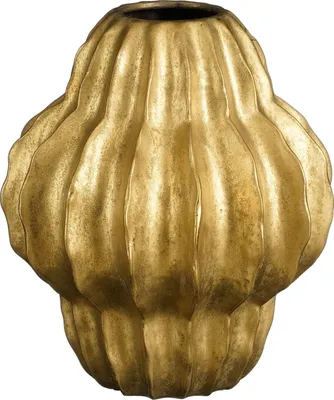 Produktbild von Mica Decorations Altea Vase – H28 x Ø25 cm – Keramik – Gold