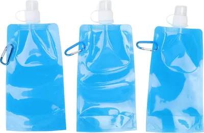 Obrázok produktu pre Skladateľná fľaša na vodu, multifunkčná, bez BPA, PE, mäkká, na outdoorové výlety, kempovanie, 700 ml, modrá