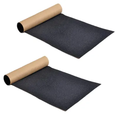 Produktbild von Skateboard-Griffband 2 Stück Blasenfrei 81x21cm Schwarz