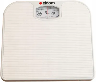 Obrázok produktu pre Mechanická váha na váženie osôb, Eldom Br2016, s maximálnou nosnosťou 130 kg, presnosť váženia 1 kg, s možnosťou nastavenia nuly