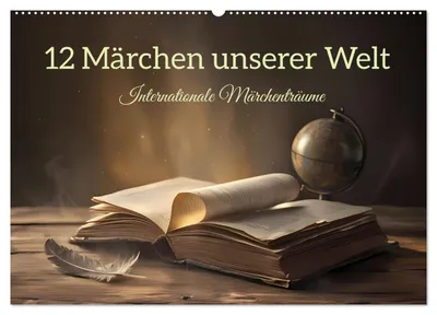 Produktbild von 12 Märchen unserer Welt (Wandkalender 2027 DIN A2 quer), CALVENDO Monatskalender