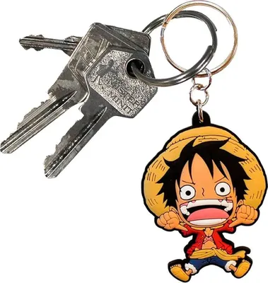 Zdjęcie produktu dla ABYstyle One Piece PVC Luffy SD, Brelok do kluczy, Wielobarwny, PCW, 40 mm, 55 mm, 1 szt.