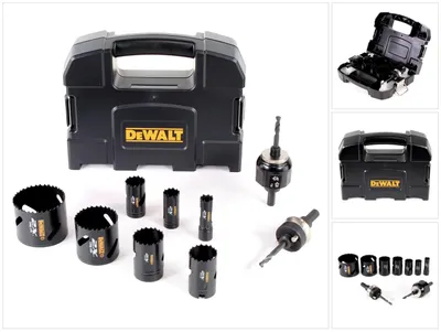 Produktbild von DeWalt DT 8273 L-QZ Elektriker EXREME Lochsägen Set 11 tlg. im Transportkoffer