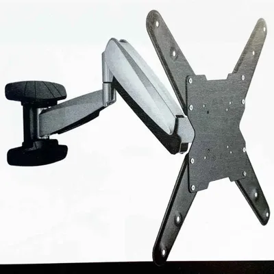 Produktbild von SCHWAIGER LWHD5530 TV-Wandhalterung, Fernseherhalterung Mounting TV-Aufhängung neigbar, schwenkbar max. 30kg max. VESA-Norm 400x400 schwarz inkl. Montagezubehör