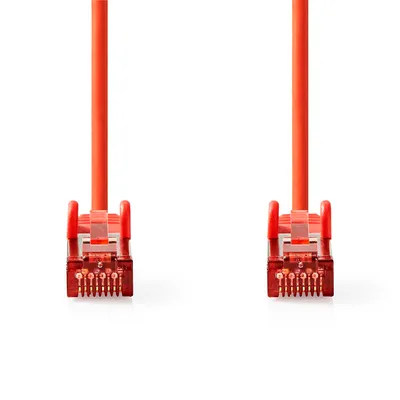 Produktbild von Nedis CAT6-Netzwerkkabel - RJ45 Stecker - RJ45 Stecker - S/FTP - 3.00 m - Rund - LSZH - Red - Label