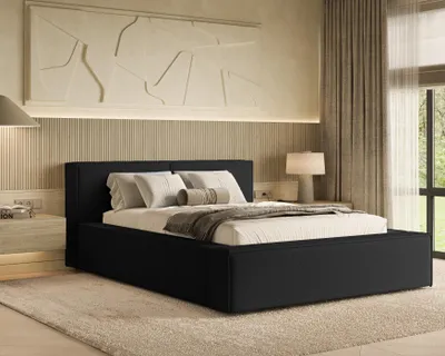 Produktbild von Chilly Polsterbett Lugano Schwarz 180x200cm mit Stauraum - modernes Design
