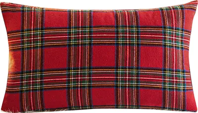 Produktbild von Retro-Kissenbezug, geometrischer Karodruck, 45,7/50,8 cm, mattierte Haaroberfläche, versteckter Reißverschluss, quadratische Form, Wohnzimmer, Schlafzimmer, Auto, Sofa, Dekoration, Kissenbezug