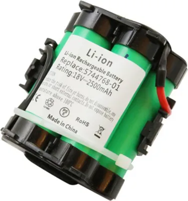 Image de Avizar, Batterie Li-Ion pour tondeuse robot Gardena R38Li / R50Li / R80Li 18V 2500mAh, Noir / Vert