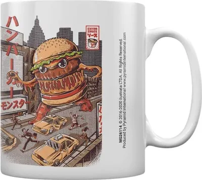 Obrázok produktu pre Ilustrata - Hrnček na kávu "Burgerzilla" PM1980 (jedna veľkosť) (farebný)