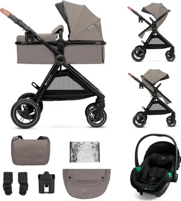 Obrázok produktu pre Kočík Kinderkraft 3v1 Esme Pro / kombinovaný kočík, Kinderkraft:Sand Beige