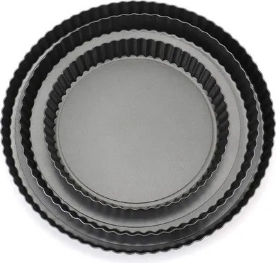 Obrázok produktu pre Forma na quiche Krumble - forma na quiche s voľným dnom - forma na pečenie - forma na quiche - forma na koláč - forma na pečenie - 3 kusy