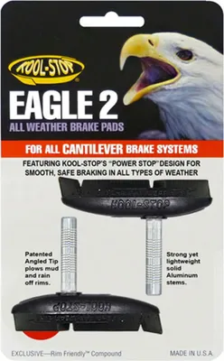 Produktbild von Kool-Stop Bremsschuhe C2 Eagle 2 Cantilever, L=64,1mm asymm., für Aluminium-Felgen, schwarz