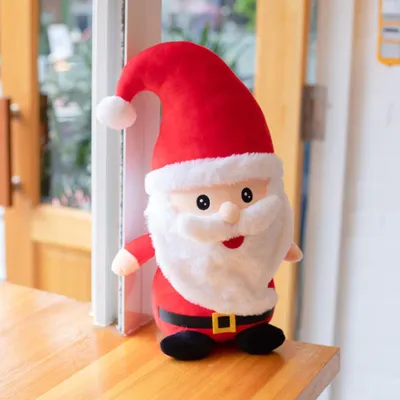 Produktbild von Weihnachtsmann-Plüschtier, weiche Stoffpuppe, Dekoration, Geschenk, Geburtstag