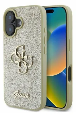 Immagine prodotto di Guess Guhcp16Shg4Sgd Iphone 16 6.1 Złoty/Oro Custodia rigida fissa Glitter Big 4G