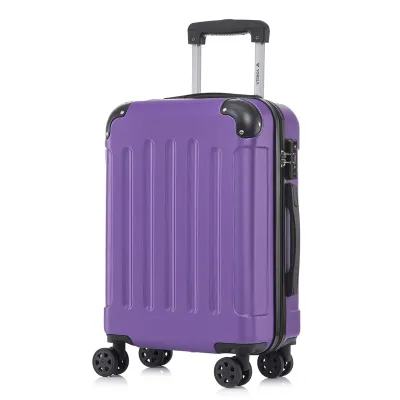 Produktbild von yonsly Premium Reisekoffer TSA-Schloss,YKK-Reißverschluss Hartschalen-Koffer Trolley Kabinenkoffer Rollkoffer Suitcase Handgepäck (Lila, L)