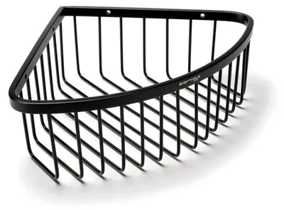 Produktbild von Eckduschregal Duschablage Duschkorb - 200 x 200 x 80 mm - Edelstahl - Chrom - Mit Schrauben und Dübeln