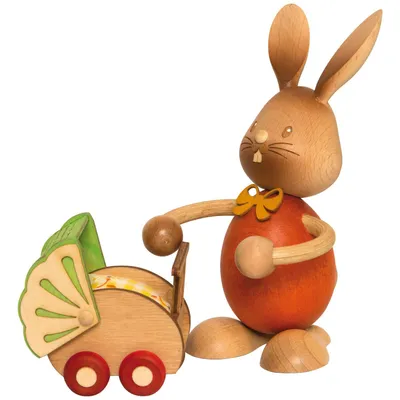 Produktbild von Kuhnert Osterhase Stupsi mit Kinderwagen