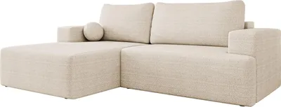 Produktbild von MIRJAN24 Ecksofa Mivo, Wohnzimmmer L-Form mit Schlaffunktion und Bettkasten (Farbe: Taro 01, Seite: Links)