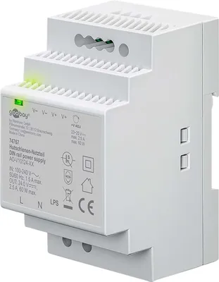 Produktbild von GOOBAY Hutschienen-Netzteil 74767, 24 V, 2,5 A, 60 W