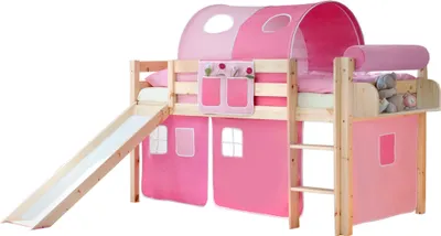 Produktbild von Rutschbett "Manuel" Kiefer Natur Classic (Rosa-Pink)
