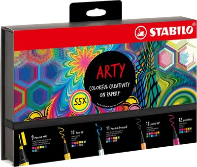 Obrázok produktu pre STABILO ARTY Creative Set, 55 kusov, Viacfarebný