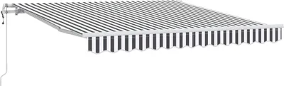 Image de vidaXL Store automatique anthracite & blanc 300x250 cm