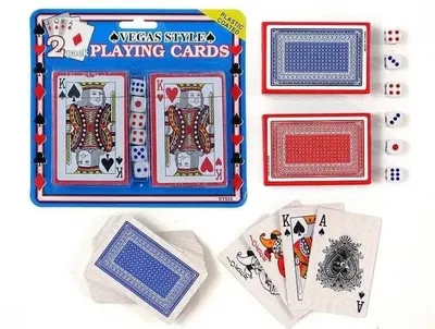 Immagine prodotto di carte da gioco 2 mazzi + dadi