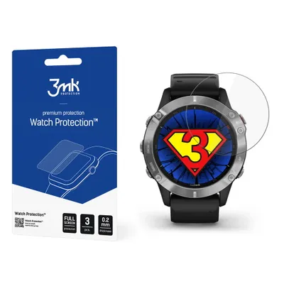 Produktbild von 3mk Display Hybridglas Watch Protection für Garmin Fenix 6 0,2mm (3 Stück)