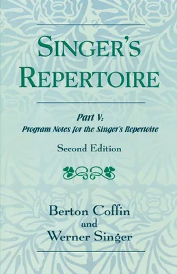 Produktbild von Singer's Repertoire, Part V