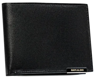 Obrázek produktu pro Ronaldo pánská kožená peněženka RFID černá 12x9,5 cm