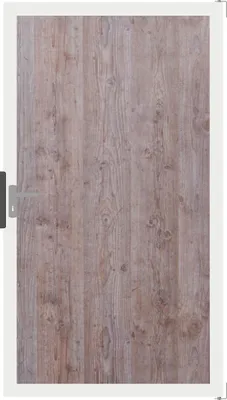 Produktbild von Einzeltor GroJa Belfort 100 x 180 cm Holzoptik