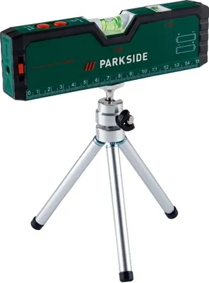 Produktbild von PARKSIDE® Laserwasserwaage, mit Kreuzlinien- und Linienlaser, 2 Röhrenlibellen, Magnete