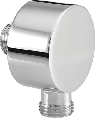 Produktbild von tecuro Design Wandanschlussbogen DN 15 - 1/2 Zoll - Ø 50 mm, Messing verchromt