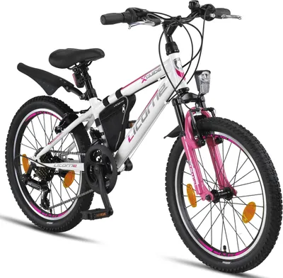 Produktbild von Licorne Bike Guide Premium Mountainbike Shimano,Zoll:20;Farbe:Weiß/Rosa