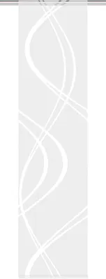 Image de Panneau de rideau coulissant en tissu décoratif, blanc, 60 x 245 cm