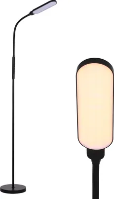 Obrázok produktu pre Stojacia lampa Tomshine LED, moderná stojacia lampa, svetlo na čítanie, dotykové ovládanie, 9 úrovní jasu a 5 farieb svetla do obývačky, spálne, kancelárie