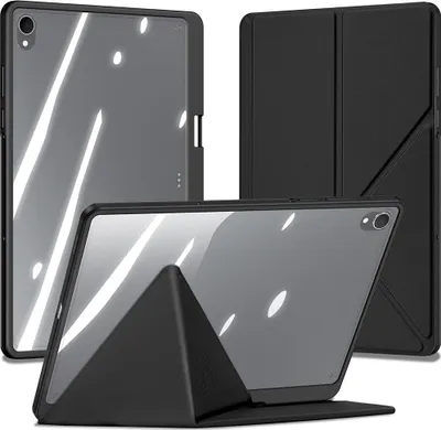 Produktbild von Schutzhülle mit Klappe für Galaxy Tab S11, Dux Ducis Magi, Transparent-Schwarz